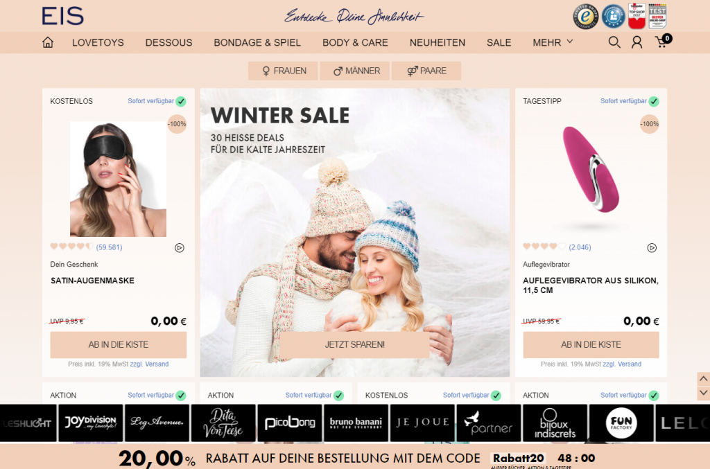 Eis Website Screenshot Eis.de